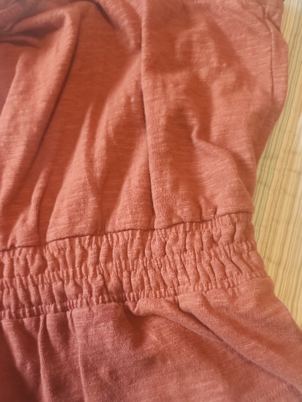 Marine Layer Rust Ruffle-Trim Cropped Tank - Picture 3 of 5